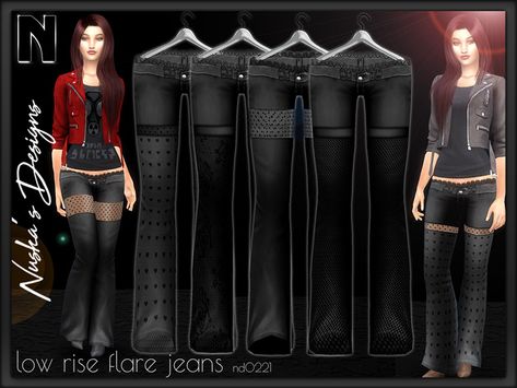 Sims 4 Cc Low Rise, Sims 4 Low Rise, Sims 4 Low Rise Jeans, Low Rise Flare Jeans, Sims Community, Ts4 Cc, Sims 4 Cc, Maxis Match, The Sims Resource