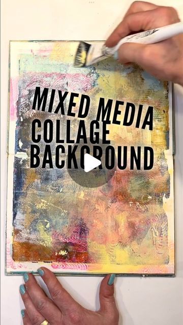 𝚂𝚞𝚎 𝚃𝚑𝚘𝚖𝚜𝚎𝚗 on Instagram: "Kickstarter - the gel plate pull from my last reel as a kickstarter for a mixed media collage in my art journal.

#mixedmediacolorplay #mixedmediaart #mixedmediabackground #artjournal" Mixmedia Art Ideas, Multi Media Art Ideas, Mixed Media Canvas Ideas, Inchies Art, Mixed Media Collage Techniques, Mixed Media Fabric Collage, Mixed Media Art Ideas, Media Art Ideas, Mixed Media Stencils