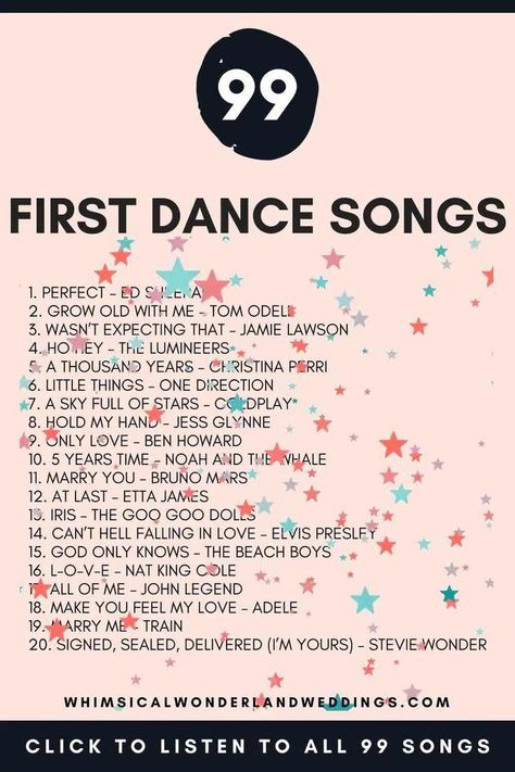 Songs For First Dance Wedding, First Song Wedding Dance, Songs To Dance To At A Wedding, Wedding Everything, Songs To Dance To, Best Dance Songs, Debut Songs, Wedding Song Ideas, Wedding Songs First Dance