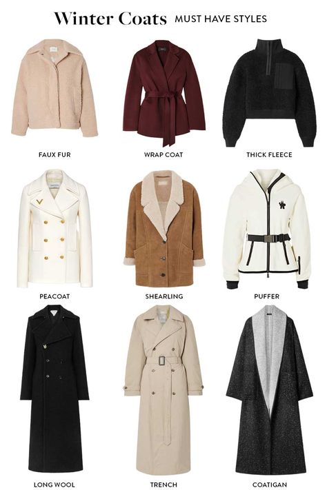 winter-coats-for-women Coat For Women Winter, Coat Winter Outfits Women, Must Have Jackets For Women, Jackets For Winter For Women, How To Style Coats Winter, Woman Winter Coat, Winter Styling Women, Jacket For Winter For Women, Winter Jacket Style