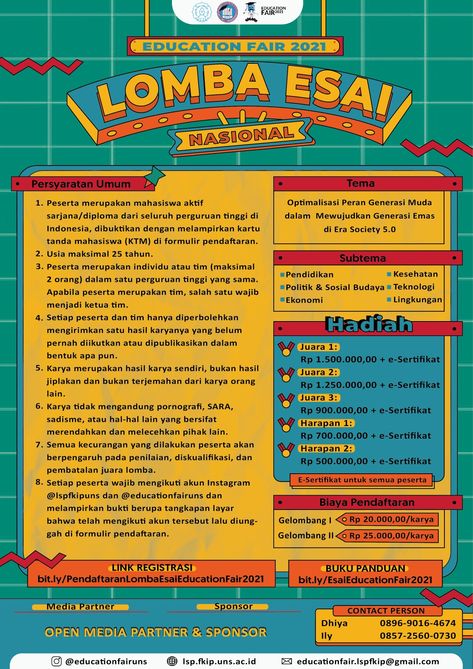 Pamflet ini dibuat di Adobe Illustrator. Bertemakan Retro, Geometris Magazine Design Cover, Infographic Layout, Graphic Design Portfolio Inspiration, Infographic Design Layout, Street Art Photography, Graphic Design Infographic, Infographic Poster, Event Poster Design, Graphic Poster Art