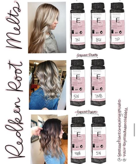 Root Melt Formula, Blonde Or Brunette, Highlights Babylights, Root Melt, Redken Hair Color, Balayage Blond, Colored Hair Tips, Beauty Hair Color, Redken Hair Products