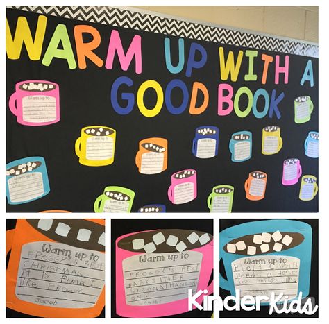 Love this Bulletin Board!!! FREE file that includes everything you need to make your own! Winter Classroom Door, January Bulletin Boards, Bullentin Boards, Library Bulletin Board, Reading Bulletin Boards, Winter Bulletin Boards, Boards Ideas, Library Book Displays, Library Bulletin Boards