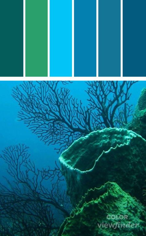 Green and blue palette Deep Sea Bathroom Theme, Deep Sea Colour Palette, Underwater Colour Palette, Deep Sea Color Palette, Underwater Color Palette, Underwater Palette, Under The Sea Color Palette, Crochet Palette, Green And Blue Palette