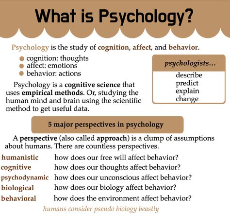 Basic Psychology, Notes For Psychology, Psychology For Beginners, Different Types Of Psychology, Phsycology Student Aesthetic, Physocolgy Aesthetic, Psychology Basics, Psychology Degree Notes, Psychology Basics Notes