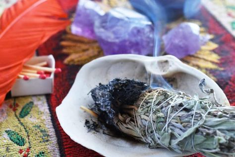 Burning sage is an ancient practice that has been used by various cultures for centuries to cleanse spaces, purify energies, and promote healing. Also known as smudging, it involves burning dried bundles of sage and allowing the smoke to fill the space to create a calming and peaceful atmosphere. But what are the benefits and … The post Burning Sage: Benefits, Risks, and How to Do It Right appeared first on Witchy Spiritual Stuff. Sage House Cleansing, Sage Cleanse, Benefits Of Burning Sage, Burn Sage, Sage Benefits, Sage House, House Cleansing, Burning Sage, White Sage Smudge