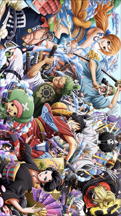 One Piece Long Wallpaper, Luffy Crew Wallpaper, Zoro One Piece Wallpapers Hd Wallpaper Pc, One Piece Crew Wallpapers, One Piece Iphone Wallpapers, Luffy And His Crew, Luffy Crew, Wano Luffy, Best Backgrounds