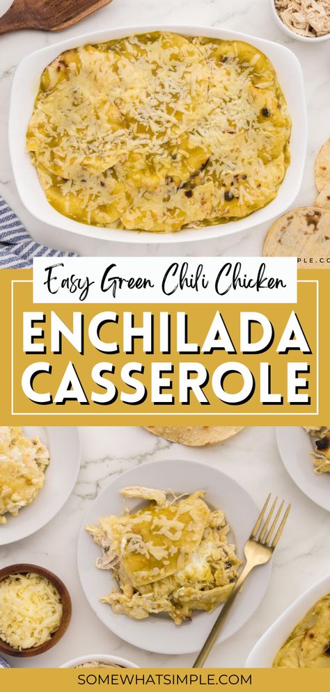 Dive into the world of Mexican flavors with the Green Chili Chicken Enchilada Casserole, blending zesty tastes into a comforting casserole format. Perfect for special occasions or cozy family dinners, this dish promises to be a crowd-pleaser, leaving everyone eager for more. Green Chili Chicken Enchiladas Casserole, Chicken Verde Casserole, Green Chili Chicken Enchilada Soup, Chicken Enchilada Casserole Easy, Green Chili Chicken Enchilada Casserole, Easy Green Chili, Mexican Potluck, Summer Casserole Recipes, Turkey Enchilada Casserole