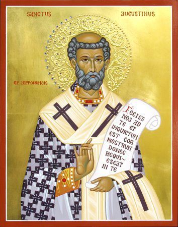 St Augustine of Hippo. St Augustine Of Hippo Icon, St Augustine Of Hippo, Orthodox Saints, Chocolate Loaf, St Monica, Emperor Augustus, Augustine Of Hippo, Roman Church, Saint Elizabeth