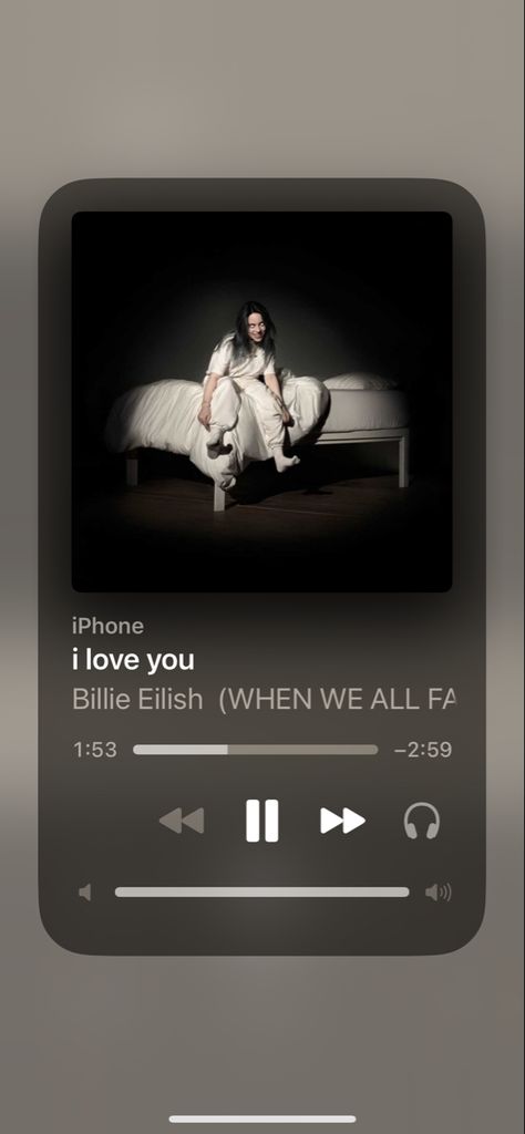 #billieeilish #billieeilishedits #billieeilishmusic #iloveyou Billie Eilish Spotify Aesthetic, Spotify Aesthetic, Billie Eilish, I Love You, Love You, I Love, Songs, Music