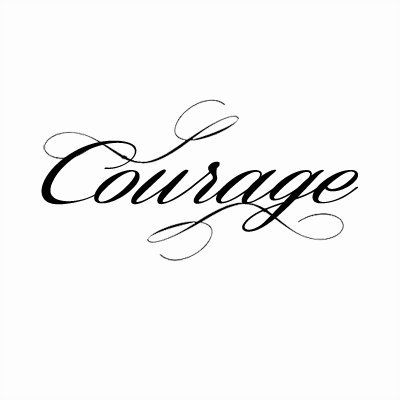 . Courage Tattoos, Meaningful Wrist Tattoos, Girl Back Tattoos, Tattoo Wrist, Desenho Tattoo, Cursive Writing, Mom Tattoos, Back Tattoos, Word Tattoos