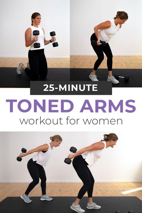 30 Minute Exercise At Home, Quick Arm Workout With Weights, Beginner Arm Workouts For Women, Beginner Arm Workout, Quick Arm Workout, Arm And Shoulder Workout, Best Arm Workout, Arm Workout Videos, Sculpt Workout