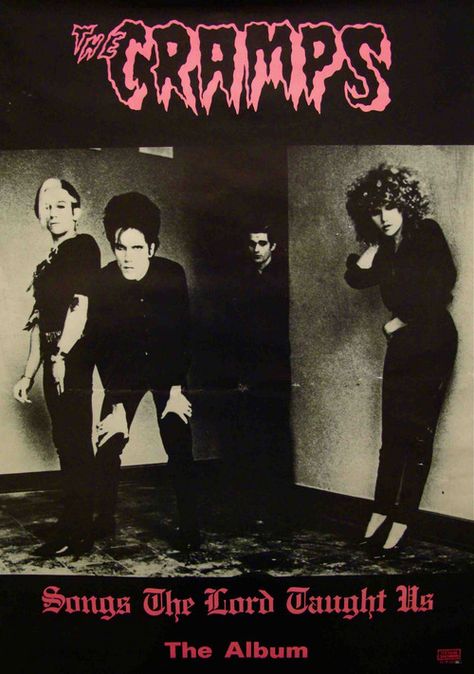 The Cramps 1980 Poster, Wave Pictures, Goth Bands, Dark Wave, Goth Music, Punk Poster, Goth Subculture, Promo Poster, The Cramps