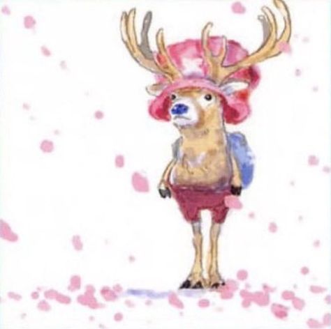 Chopper Drawing, Chopper, Live Action, Rocky, Deer, One Piece, Pink