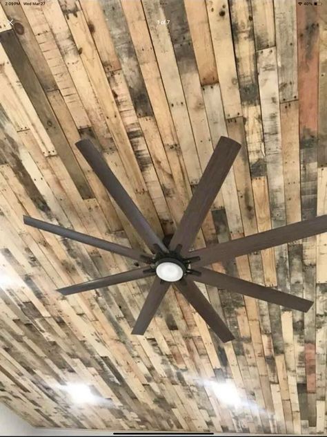 Pallet Ceiling, Board Ceiling, Pallet Walls, Reclaimed Pallets, Wood Pallet Wall, Pallet Boards, Reclaimed Pallet Wood, Pallet Crafts, Rustic Materials