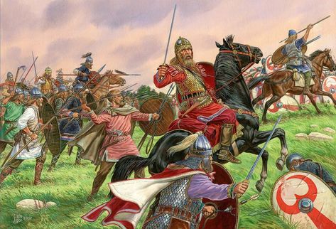 Gothic Warriors 5th C. AD by Fall3NAiRBoRnE on @DeviantArt Battle Of Adrianople, Ancient World History, Germanic Tribes, Historical Warriors, Eastern Roman, Rome Antique, Heroic Fantasy, Ancient Warfare, Roman Soldiers