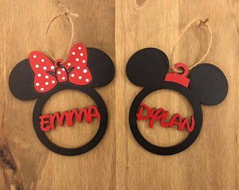 Disney baubles | Etsy Disney Baubles, Bumps First Christmas, Disney Wedding Gifts, Minnie Ornaments, Mickey Mouse Ornaments, Disney Christmas Ornaments, Minnie Mouse Christmas, Minnie And Mickey, Real Christmas Tree