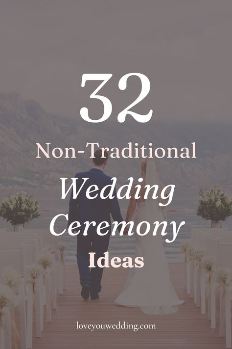 Non Traditional Wedding Ceremony, Non Religious Wedding Ceremony, Unique Wedding Ceremony Ideas, Traditional Wedding Ceremony, Unique Wedding Ceremony, Low Key Wedding, Small Weddings Ceremony, Wedding Ceremony Ideas, Non Traditional Wedding