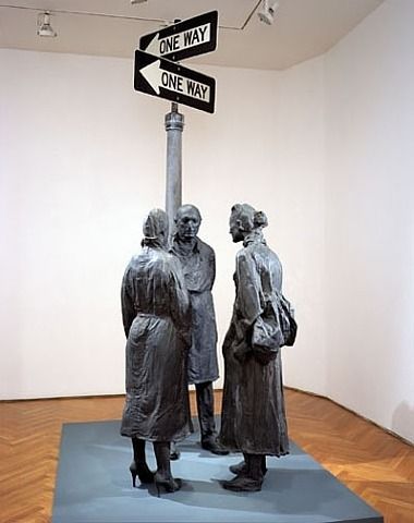 SEGAL George - chance meeting - 1989 USA Starsza Pani, Plaster Projects, Hitesh Durgani, American Pop Art, Line Sculpture, George Segal, Theatre Photography, Fashion Art Photography, Modern Sculpture