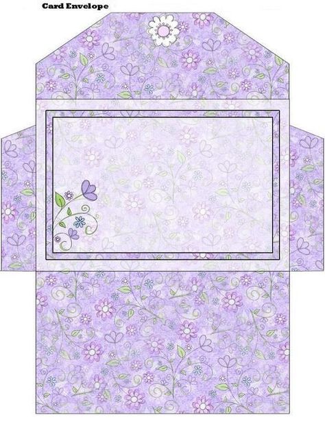 Cute Envelope Template, Decoupage Pictures, Free Printable Envelopes, Envelope Printable, Envelope Template Printable, Printable Boxes, Envelope Pattern, طابع بريدي, Printable Box