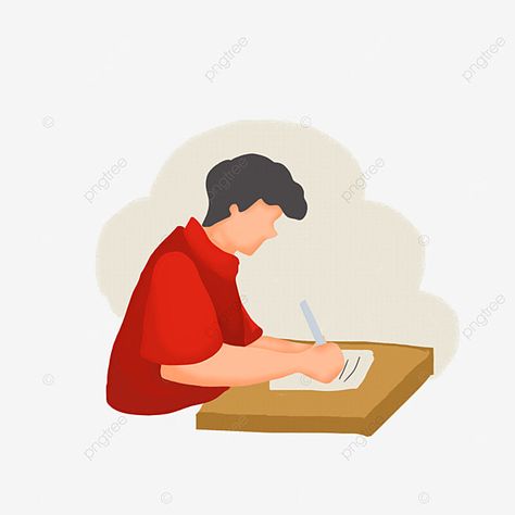 Student Sitting At Desk Drawing, Exam Wallpaper, Writing Classroom, Student Exam, Writing Images, Writing Test, Shree Krishna Wallpapers, School Images, Group Study