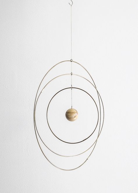 Garden Mobile, Galaxy Globe, Dorm Room Crafts, Mobile Sculpture, Scandinavian Home Decor, Astrology Art, Design Theory, Mobile Art, Kinetic Art