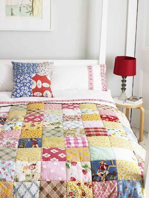 Making a Patchwork quilt from things you love - your children's clothes, husband's shirts - reuse the old to make something wonderfully special! Colchas Quilting, Mollie Makes, Patchwork Blanket, Quilt Baby, Memory Quilt, Patchwork Quilting, Patch Quilt, Scrappy Quilts, Old Clothes