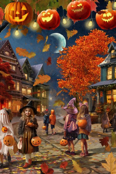 1000 piece puzzle 26 5/8"x19 1/4" Completed Fully interlocking and randomly shaped pieces Produced on thick, premium quality puzzle board Made with recycled materials Quality craftsmanship Vermont Christmas, Halloween Scenes, Company Halloween, Autumn And Halloween, Halloween Puzzles, Jigsaw Puzzles 1000, Art 2024, Halloween Scene, 1000 Piece Puzzle