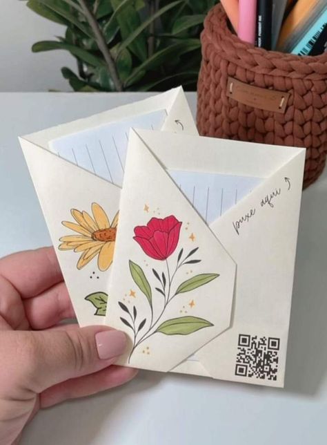 Jw Cards Ideas, Letter Writing Samples, Creative Gift Wraps, Handmade Envelopes, Envelope Art, Cute Letters, Diy Paper Crafts Decoration, Paint Cards, Letter A Crafts