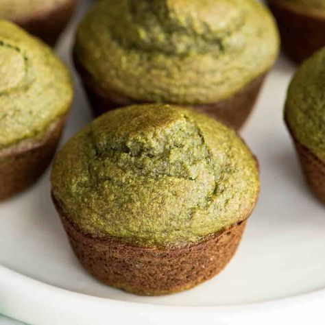 Spinach Banan Muffins Recipe Hulk Muffins, Spinach Banana Muffins, Green Muffins, Spinach Muffins, Banana Muffin Recipe, Kid Snacks, Fruit And Veggies, Glutenfree Dairyfree, Healthy Muffins