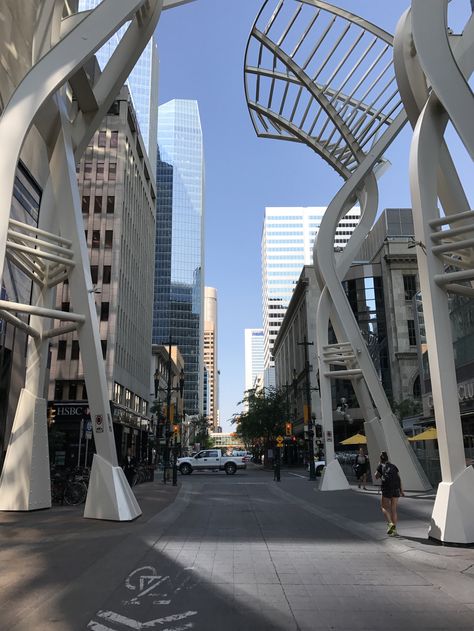 Downtown Calgary Calgary Aesthetic, Calgary Downtown, Downtown Calgary, Media Aesthetic, Calgary, Opera House, Sydney Opera House, Street View, Social Media