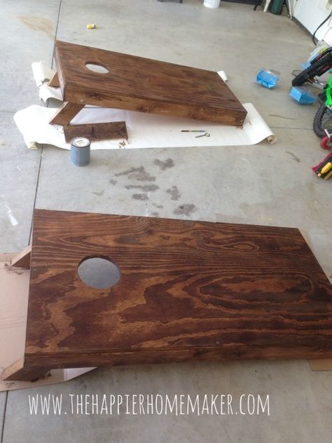 Diy Corn Hole, Diy Cornhole Game, Backyard Games Diy, Diy Cornhole, Corn Hole Diy, Diy Outdoor Weddings, Abc Games, Corn Hole Game, Corn Hole