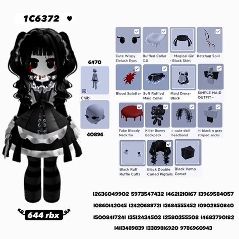 Kou Diabolik Lovers, Emo Designs, Chibi Doll, Roblox Emo Outfits, Outfits Roblox, Emo Roblox Avatar, Roblox Code, Roblox Guy, Avatar Creator