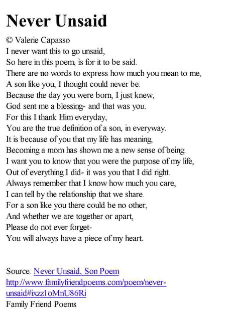 Good poem about a son. Mother Son Quotes, Son Poems, Son Quotes From Mom, My Children Quotes, Mommy Quotes, Best Poems, Son Quotes, William Blake, I Love My Son