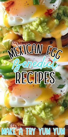 Mexican Egg Benedict Mexican Brunch Recipes, Mexican Eggs Benedict, Mexican Eggs Benedict Recipe, Muffin Base, Mexican Egg, Mexican Ingredients, Mexican Eggs, Mexican Brunch, Benedict Recipe