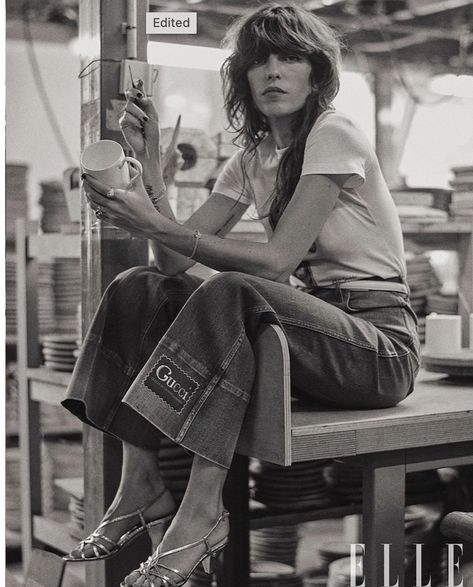 Lou Doillon Style, Lou Douillon, French Style Icons, Valery Kaufman, Gucci Jeans, Catherine Mcneil, Caroline Vreeland, Lou Doillon, Charlotte Gainsbourg