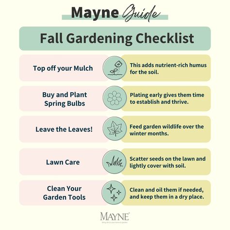 🌿Fall is here, and it's time to prep for the colder months! 🍂 Check off these must-do tasks to keep your plants happy and thriving all season long. ✔️ #FallGardenChecklist #SeasonalGardening #Fall #Garden #GoMayne Fall Garden Checklist, Planting Hacks, Gardening For Dummies, Fall Garden, Spring Bulbs, Seasonal Garden, Fall Is Here, Autumn Garden, Grow Your Own