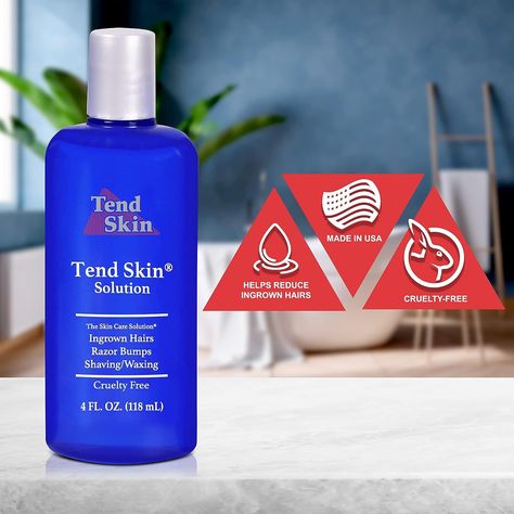 Tend Skin Womens Aftershave/Post Waxing Solution for Ingrown Hair, Razor Bumps and Burns, 4 ounces #selfacre #skin #skincare Tend Skin, Hair Solution, Hydrocortisone Cream, Razor Bumps, Razor Burns, Hair Removal Methods, Shave Gel, Hair Solutions, Skin Care Solutions