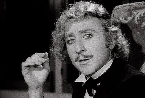 gene wilder looking like an old timey lesbian Gene Wilder Young Frankenstein, Young Frankenstein Movie, Marty Feldman, Hollywood Monsters, Crazy Scientist, Wonka Chocolate Factory, Ink Pot, Dr Frankenstein, Wonka Chocolate