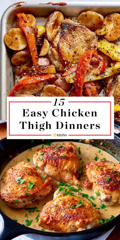 Thigh Chicken, Chicken Thigh Casserole, Easy Chicken Thighs, Paprika Chicken Thighs, Easy Entrees, Chicken Thighs In Oven, Healthy Chicken Thigh Recipes, Baked Chicken Recipes Oven, Chicken Thighs Dinner