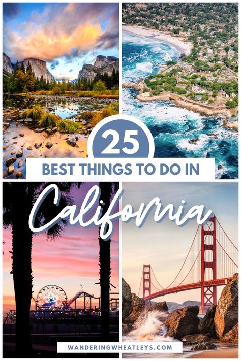 Are you planning a California vacation? Click here to discover the 25 Top Things To Do in California including awesome attractions in California, dreamy places to visit, top California hikes, and more! I what to do in California I places to go in California I USA travel I places to hike in California I places to visit in California I California attractions I attractions in California I activities in California I places to stay in California I tours in California I #USA #California Things To Do In California, Travel Restaurant, California Bucket List, Packing Travel, California Travel Guide, Travel Flight, Channel Islands National Park, Flight Travel, California Vacation