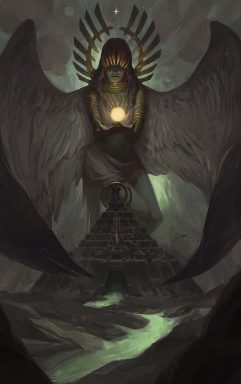 ArtStation - Goddess and Protector, Paulo Jenssen God Of Destruction Fantasy Art, Goddess Concept Art, Goddess Character Design, God Oc Design, Goddess Fantasy Art, Goddess Of Darkness, Goddess Oc, Goddess Of Destruction, Goddess Art