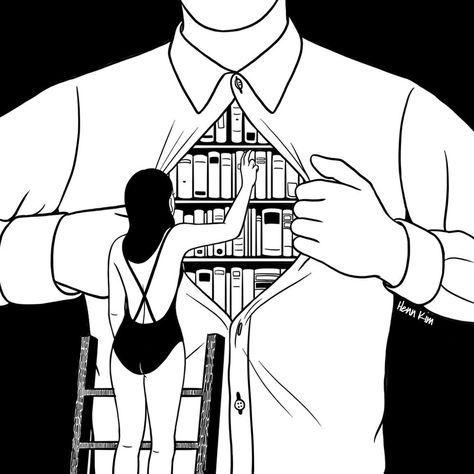 Henn Kim, Arte Inspo, Drawing Inspiration, A House, Drawing Sketches, Art Sketches, Art Inspo, Beautiful Art, Line Art