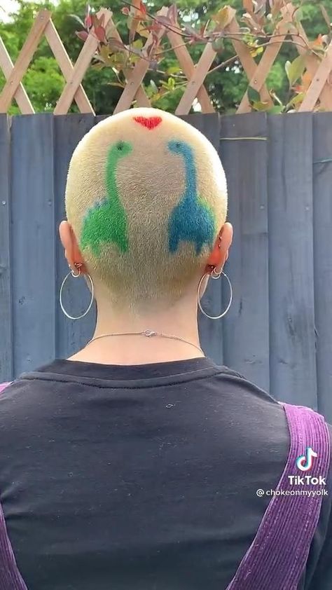 Technicolor Tresses: Creative Hairstyle Ideas to Embrace Every Shade Shaved Head Designs, Hair Colour Design, Best Hair Color, Shaved Hair Designs, Buzzed Hair, Colourful Hair, Bald Hair, Punk Hair, Shaved Head