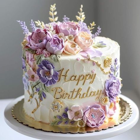 Pancake Shot, Rose Cake Design, Birthday Cake Images, Floral Cake Design, Modern Birthday Cakes, Happy Birthday Wishes Pics, Happy Birthday Flowers Wishes, Birthday Cake For Husband, 10 Birthday Cake