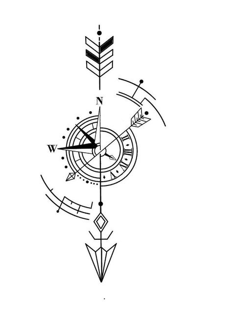 Venom Tattoos, Venom Tattoo, Bow Arrows, Tattoo Idea, Compass Tattoo, Venom, Compass, Geometric Tattoo, Tattoos