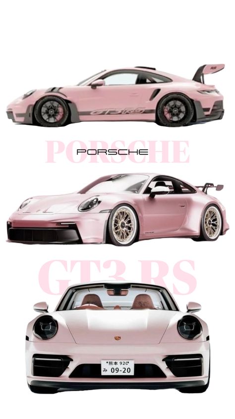 #porsche Before Getting Engaged, Pink Porsche, Pink Corvette, Pink Cars, Bedroom Decor For Teen Girls, Pretty Bike, Her Ring, Porsche Gt3, Gt3 Rs