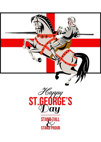 Stand Tall Stand Proud Happy St George Day Retro Poster by patrimonio Sas Logo, Sas Special Forces, Happy St George's Day, St George Flag, County Flags, April Activities, English Flag, St Georges Day, Military Images