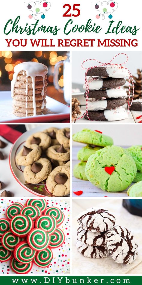 Get in the festive spirit with these delicious Christmas cookie recipes! From classic sugar cookies to gingerbread men and everything in between, these recipes are sure to impress your loved ones this holiday season. Whether you're looking for a fun activity to do with the kids or simply want to indulge in some sweet treats, these recipes are the perfect way to spread some holiday cheer. Pin now and bake later! Christmas Cookie Designs, Cookies 2023, Christmas Cookie Ideas, Best Christmas Cookie Recipes, Baking Christmas Cookies, Christmas Cookie Recipes Holiday, Christmas Candies, Dessert Cookies, Best Christmas Cookie Recipe