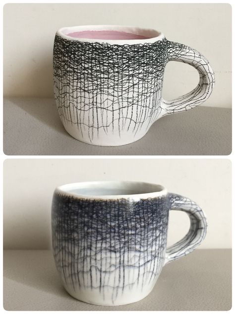 Ceramic Glaze Pencil, Underglaze Pencil Pottery, Underglaze Techniques, Underglaze Ideas, Glazing Inspiration, Underglaze Pencil, Hand Pottery, Sgraffito Designs, Wheel Pottery